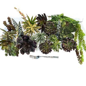 30 Pack: Assorted Realistic Faux Succulents